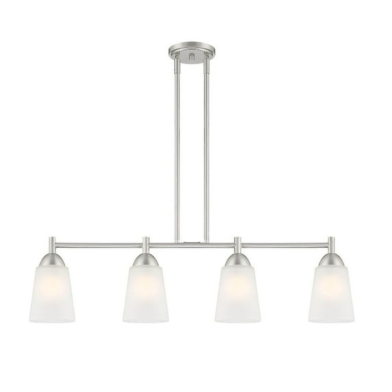 Designers Fountain Malone 4 Light Brushed Nickel Island Pendant, D267M-IS-BN