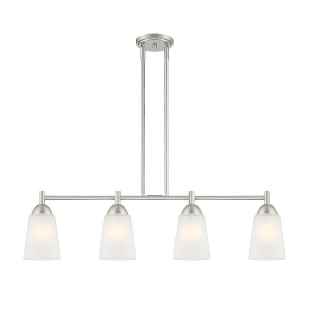 Designers Fountain Malone 4 Light Brushed Nickel Island Pendant, D267M-IS-BN
