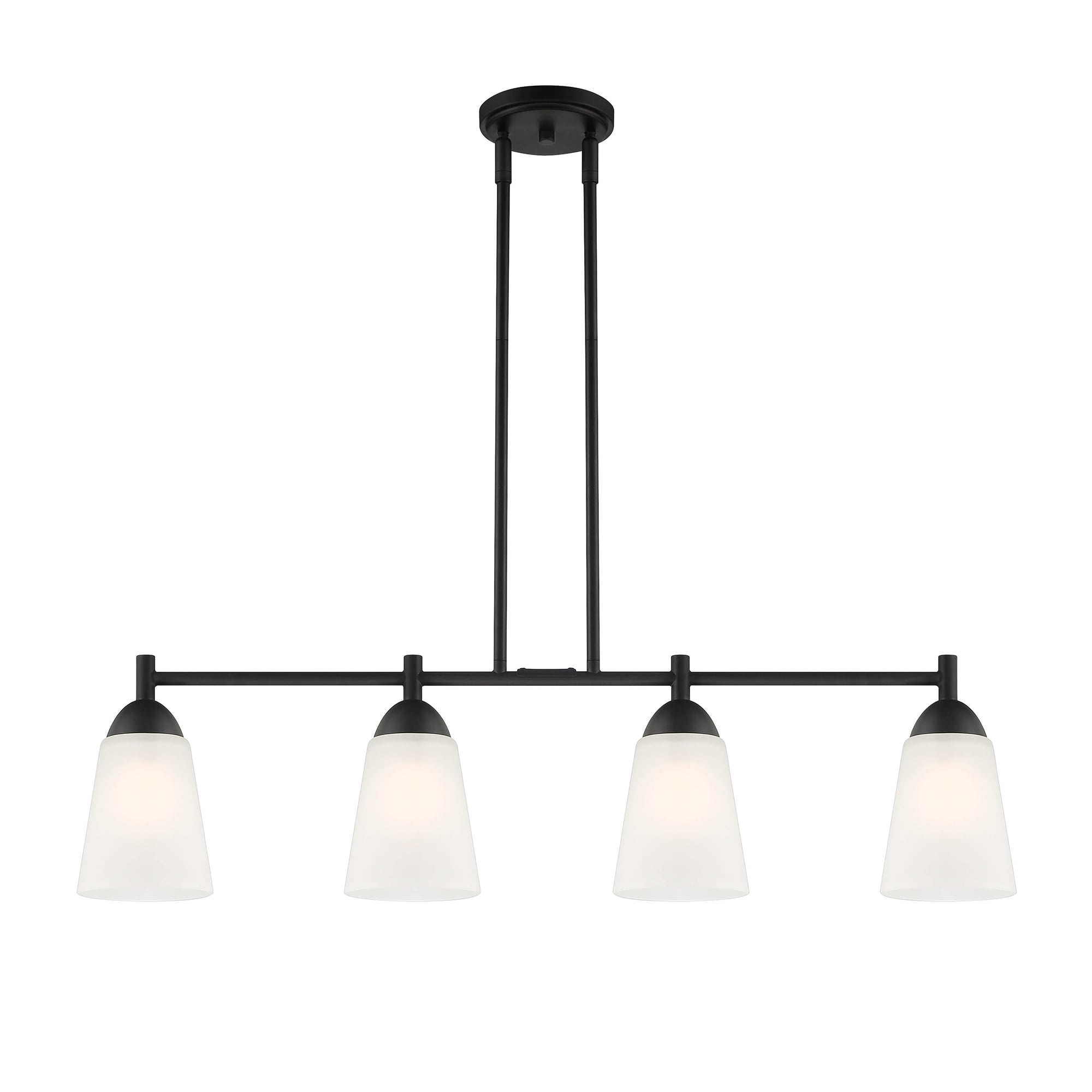Designers Fountain Malone 4 Light Matte Black Island Pendant, D267M-IS-MB
