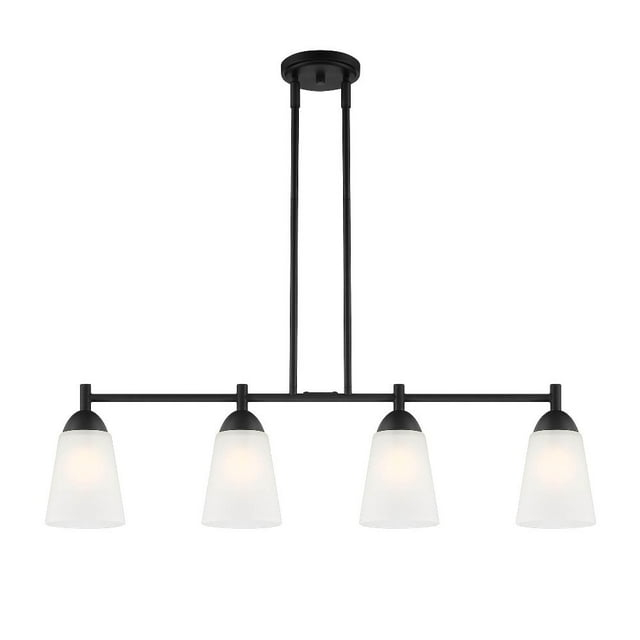 Designers Fountain Malone 4 Light Matte Black Island Pendant, D267M-IS-MB