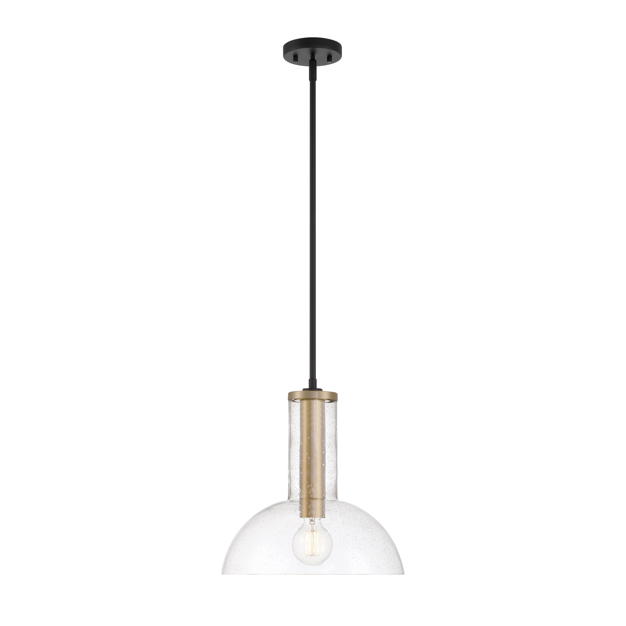 Designers Fountain Nova 14 inch 1-Light Matte Black Modern Pendant Light, D283M-14P-MB