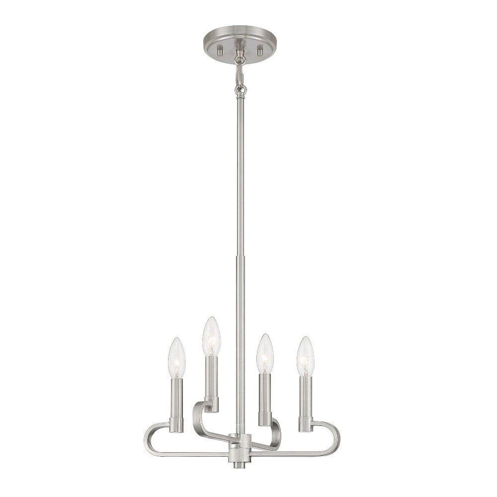 Designers Fountain Summit 4 Light Brushed Nickel Chandelier, D269C-4CH-BN