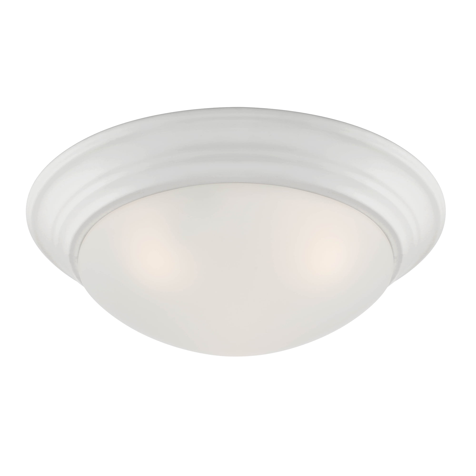 Designers Fountain Tap 2 Light Matte White Flush Mount Ceiling Light, 1360M-MW
