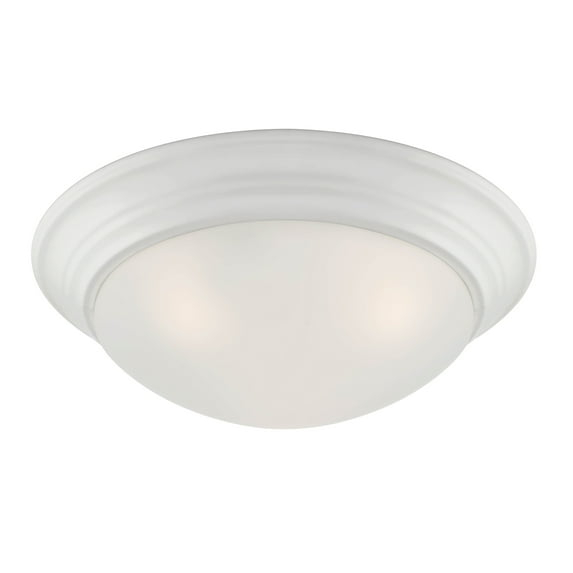 Designers Fountain Tap 2 Light Matte White Flush Mount Ceiling Light, 1360M-MW