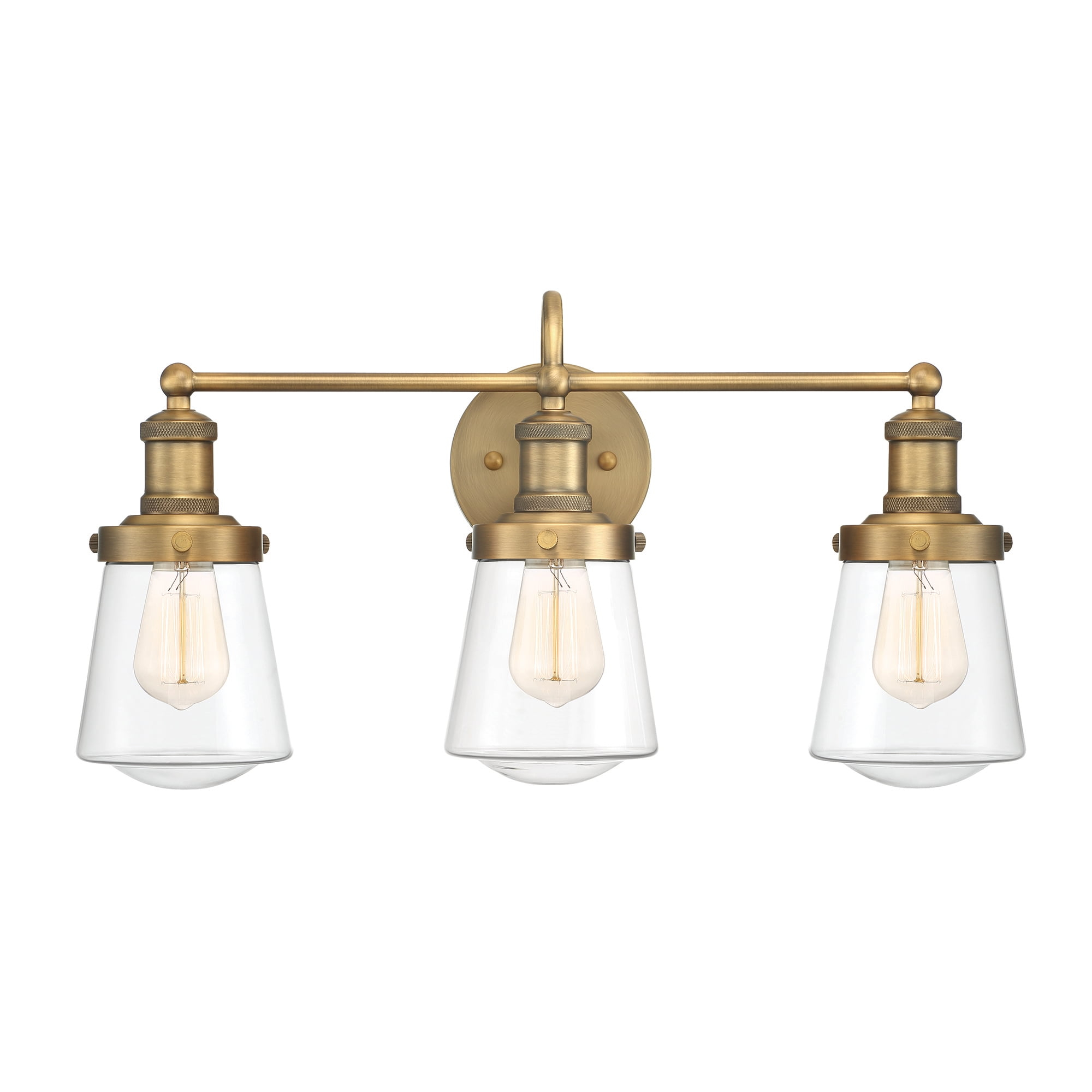 Designers Fountain Taylor 3 Light Old Satin Brass Bathroom Vanity Light Fixture, 69503-OSB