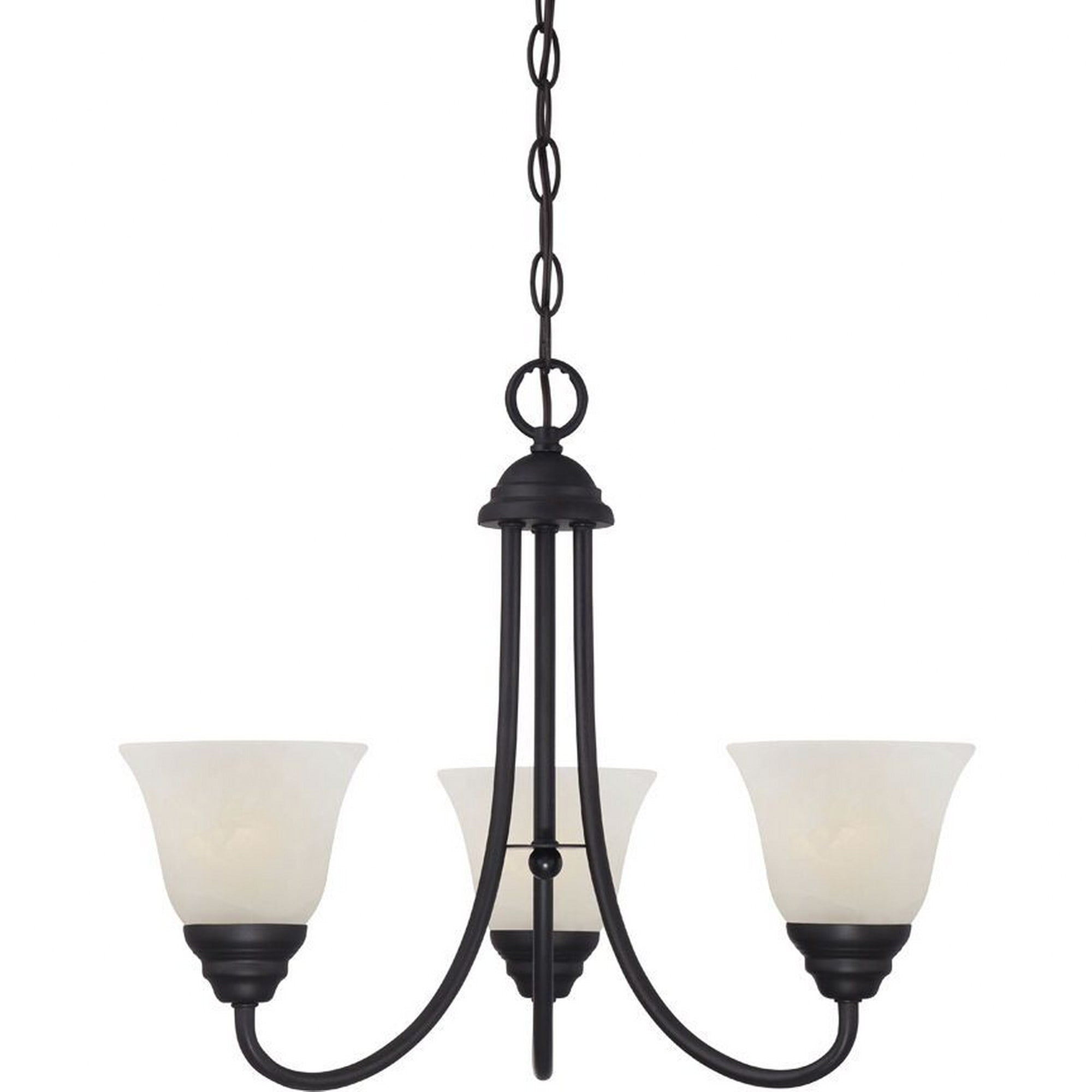 Kendall 3-Light Oil Rubbed Bronze Transitional Classic Chandelier for Dining Areas with No Bulbs Included