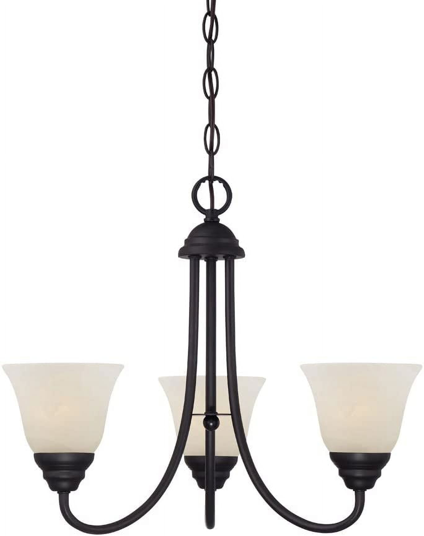 Kendall 3-Light Oil Rubbed Bronze Transitional Classic Chandelier for Dining Areas with No Bulbs Included