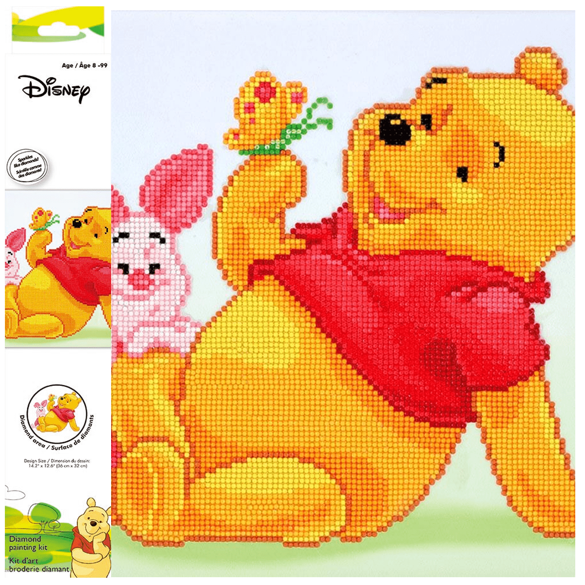 Diamond Painting Kit Intermed Pooh and Piglet