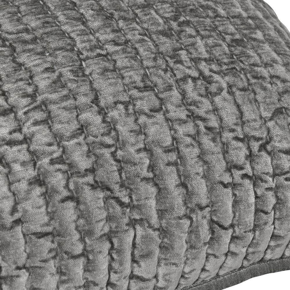 Dimitry 100% Rayon Velvet Sage Green Queen Quilt by Kosas Home