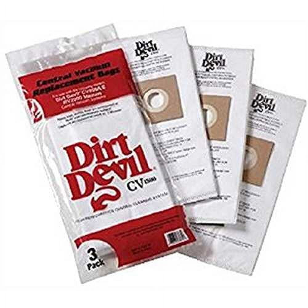 Dirt Devil Central Vacuum Cleaner HP, CV950,CV1500 Vacuum Bags 3 Pk Part # 7767-W, 9597