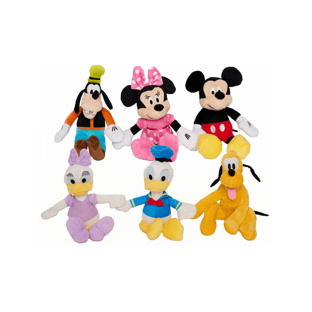 Disney Mickey & Friends Plush Doll Toy Hands Stick Together 6-Dolls 11"