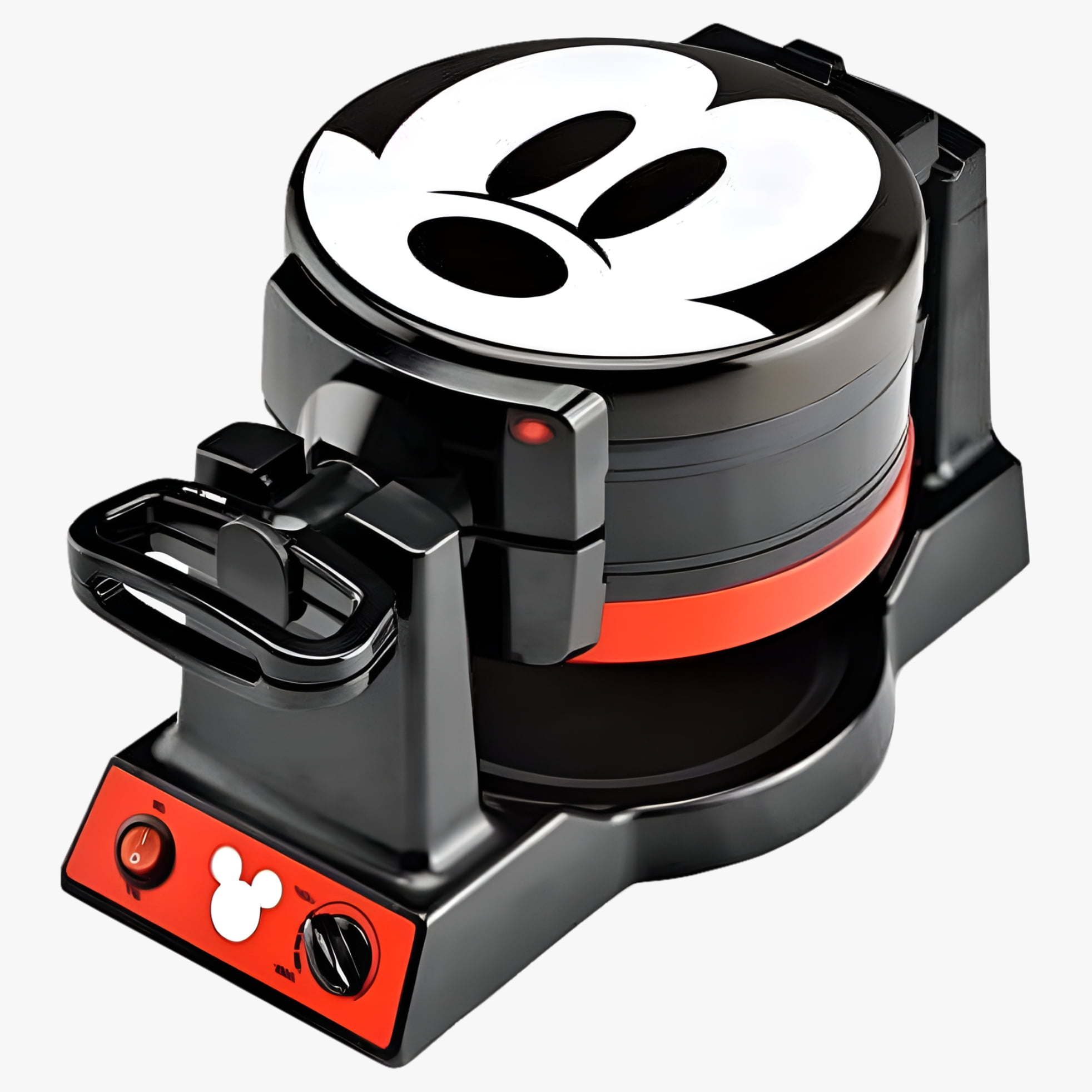 Disney Mickey Mouse Double Flip Waffle Maker, Black, Red