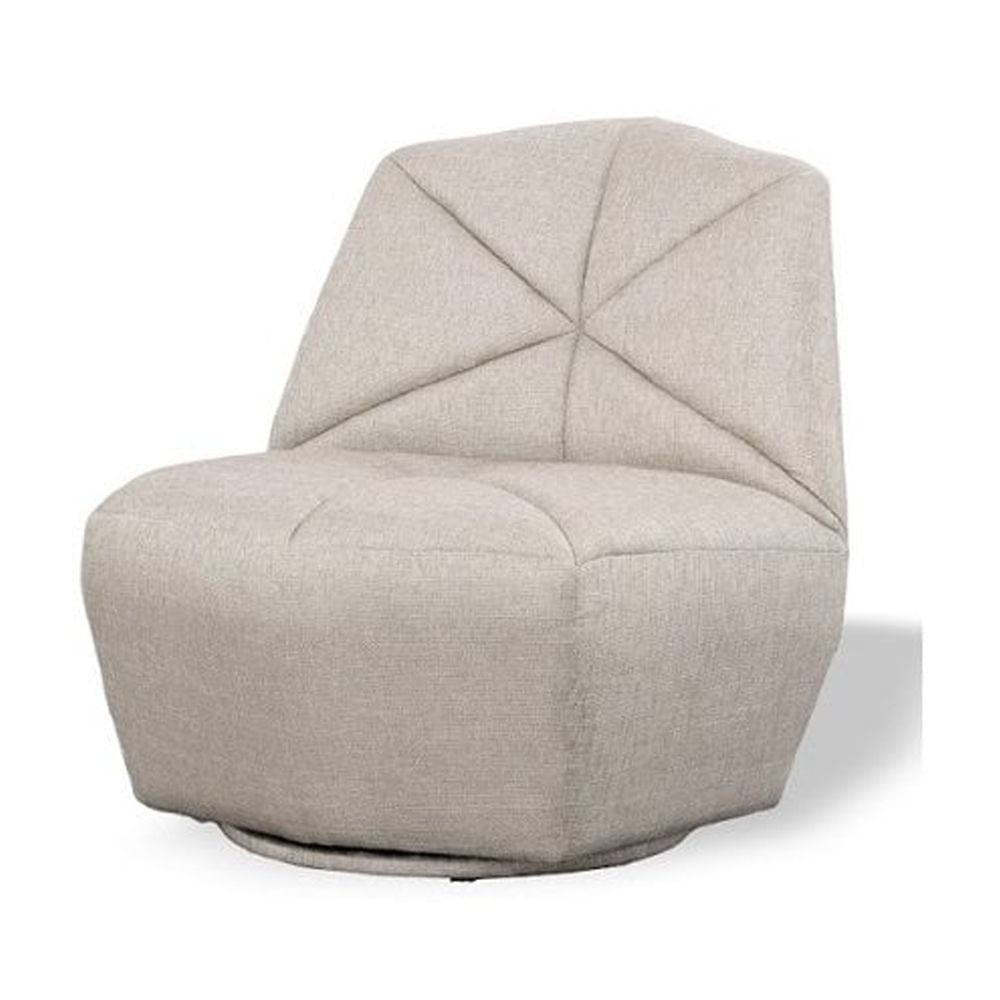 Divani Casa Tomlin Contemporary Fabric Upholstered Accent Chair in Gray