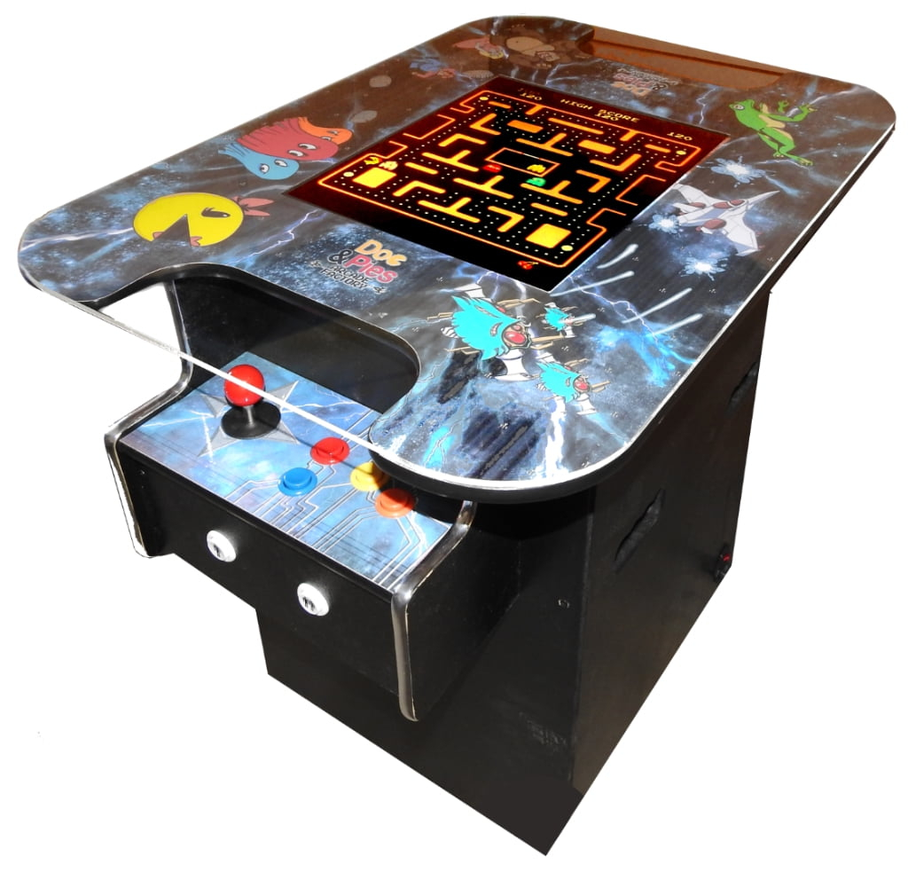 60 Classic Retro Games Cocktail Arcade Machine for Home or Work - Full Size - 2-Player
