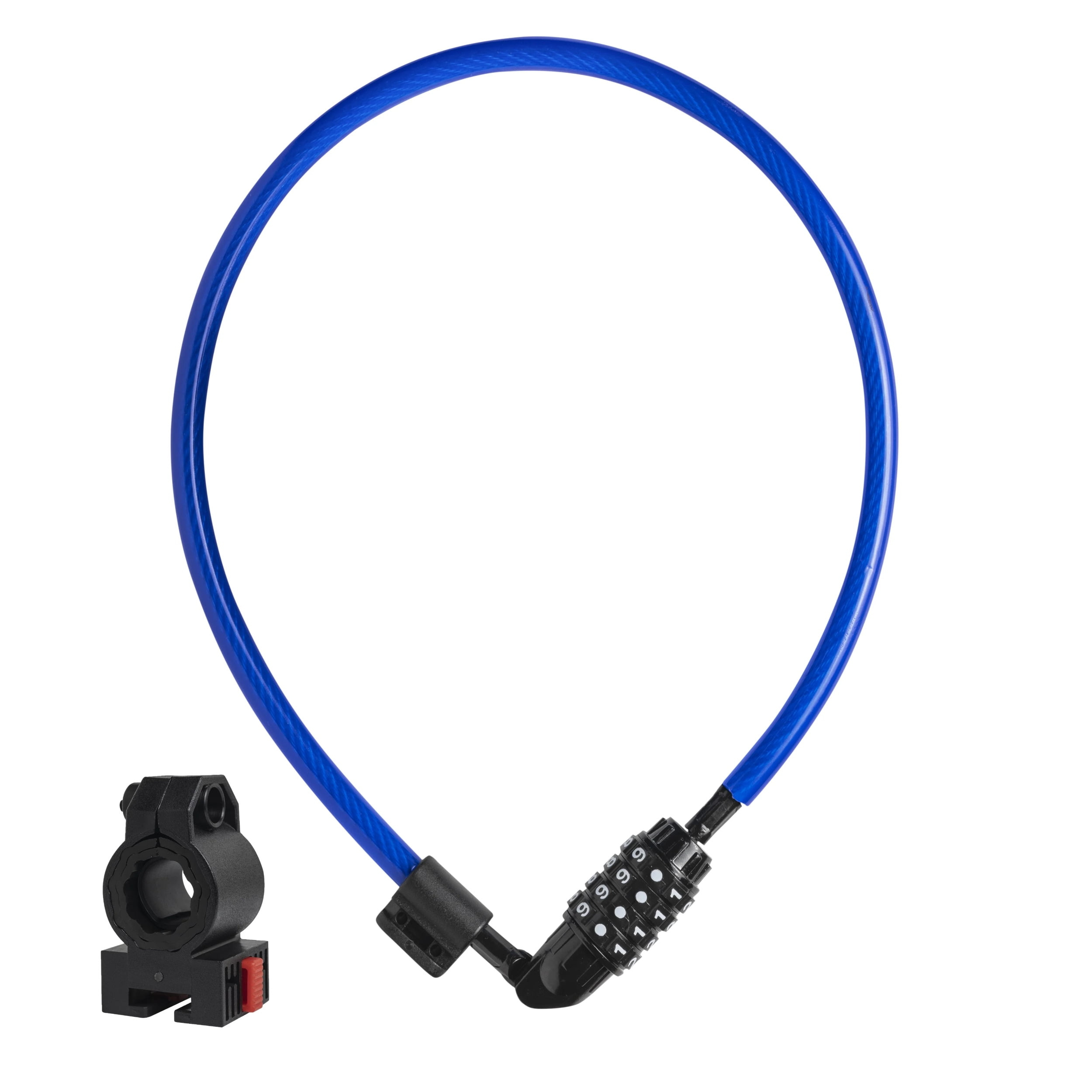 DocksLocks 2ft Bike and Scooter Straight Security Cable Combination Lock - Lightweight, Anti-Theft, Weatherproof - 0.6 lb