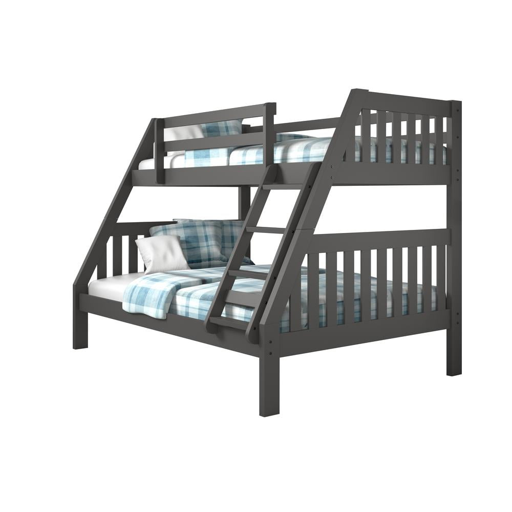 Donco Kids Austin Mission Twin Over Full Dark Grey Bunkbed