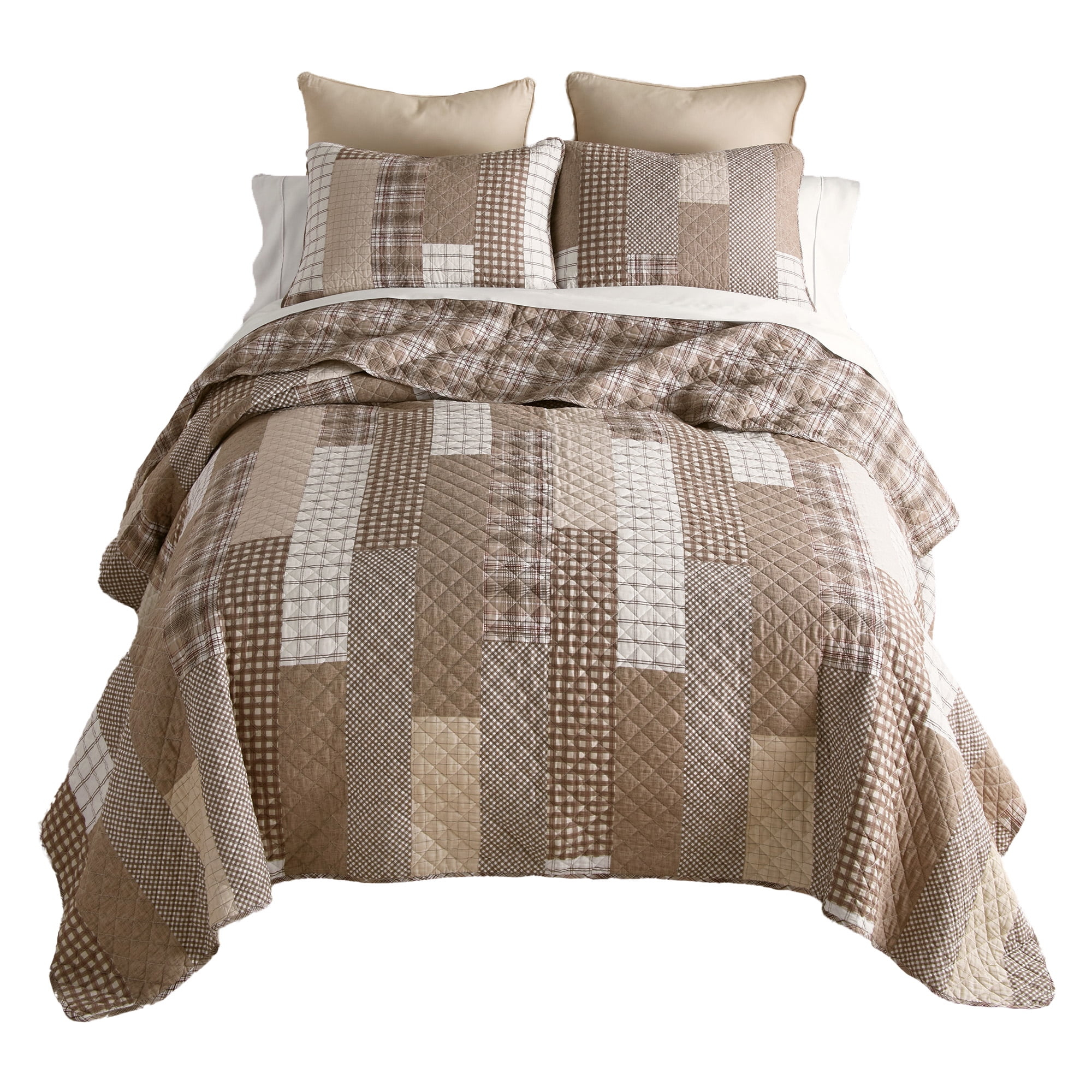 Donna Sharp Highland Plaid 2PC Cotton Twin Quilt Set