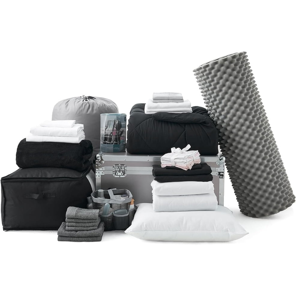DormCo DormCo 42 Piece Complete College Dorm Reversible Bedding Package