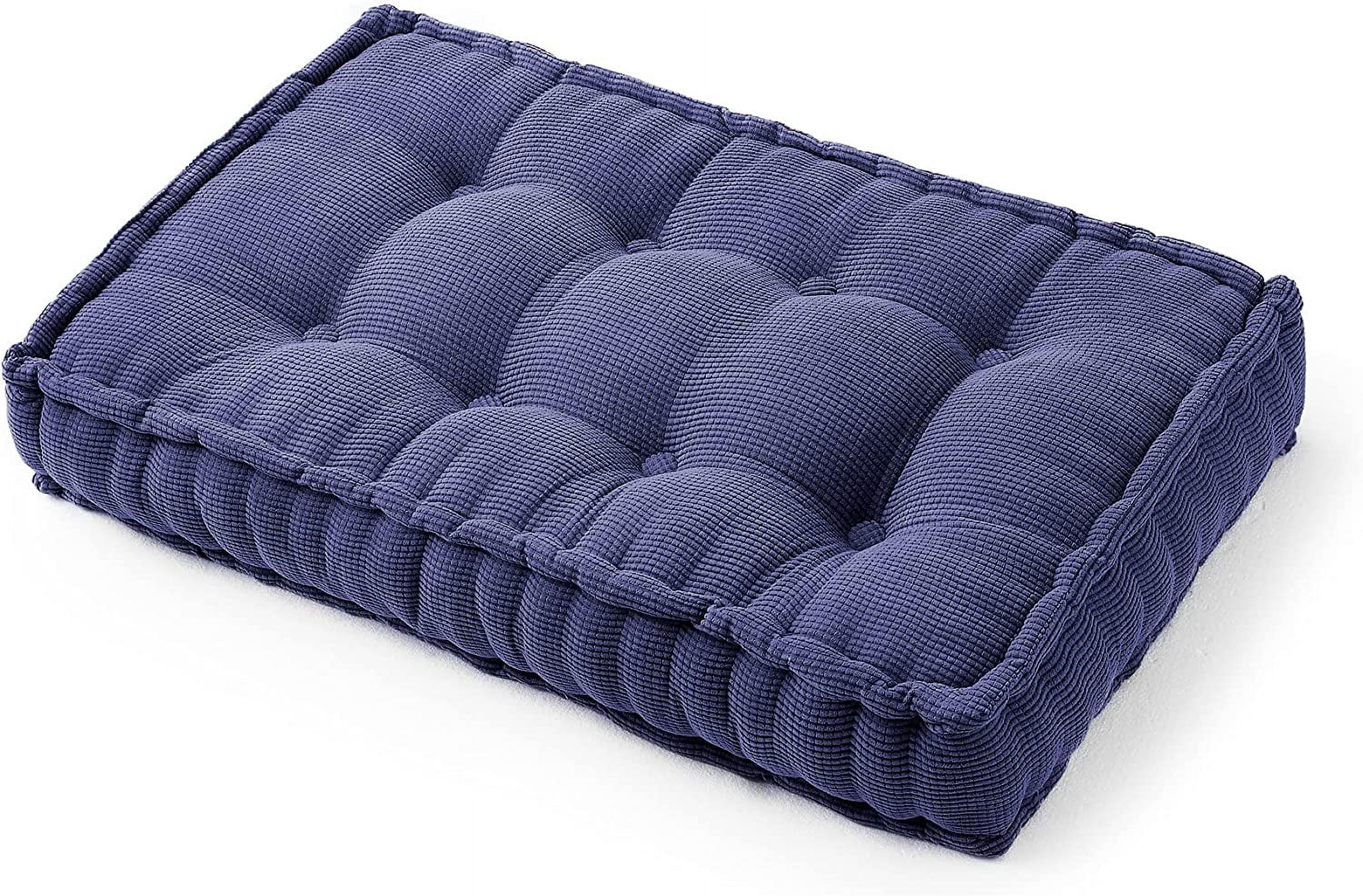 DormCo Rainha Rectangle Tufted Extra Thick Oversized Floor Pillow