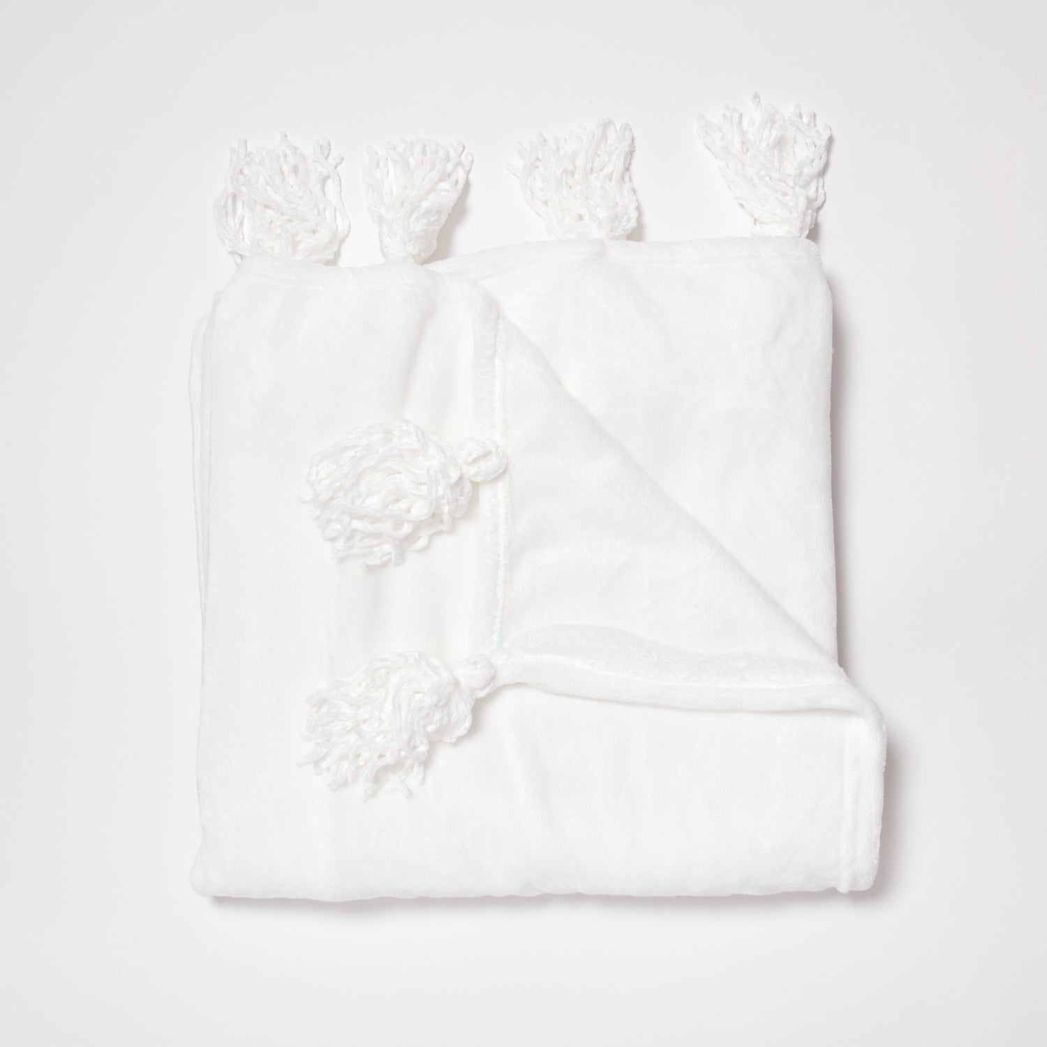 Dormify Tassel Fringe Throw, Ivory,  Dorm Room Accent & Decor Lighting,  Bedroom & Dorm Room Accent Essential