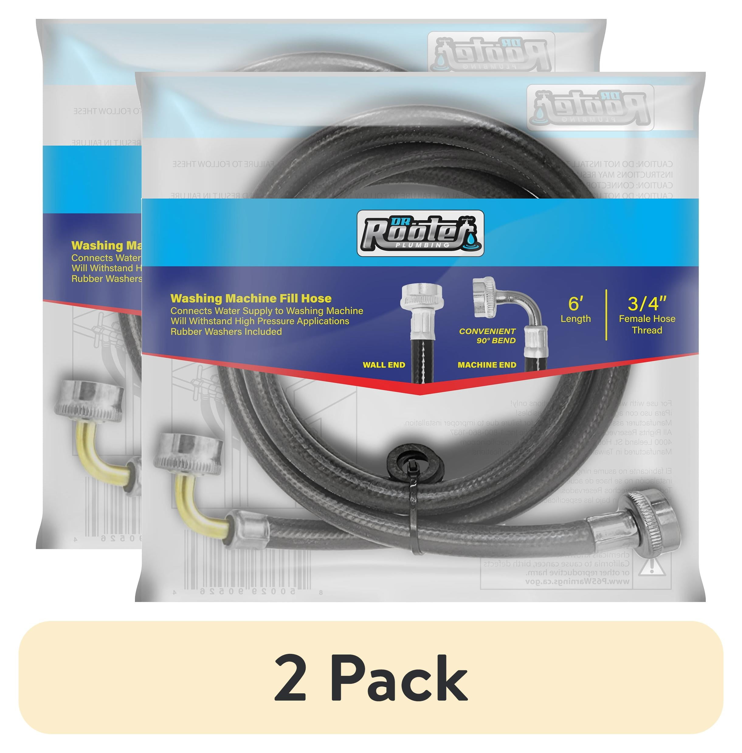 Dr. Rooter 6 ft Water Supply Hose 1 pc for Washing Machine