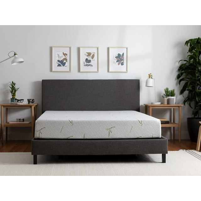 Tulo by Mattress Firm Bamboo 8" Green Tea Memory Foam Mattress in a Box, Sag free, Pressure Relief, Medium, Twin Mattress
