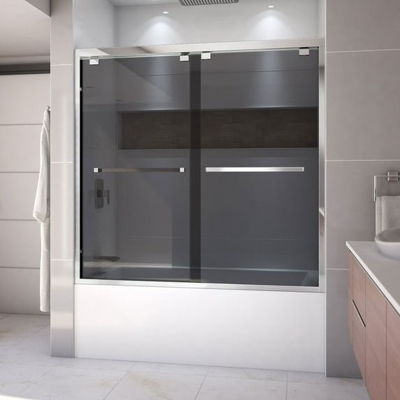 DreamLine Encore 56-60 in. W x 58 in. H Semi-Frameless Bypass Sliding Tub Door
