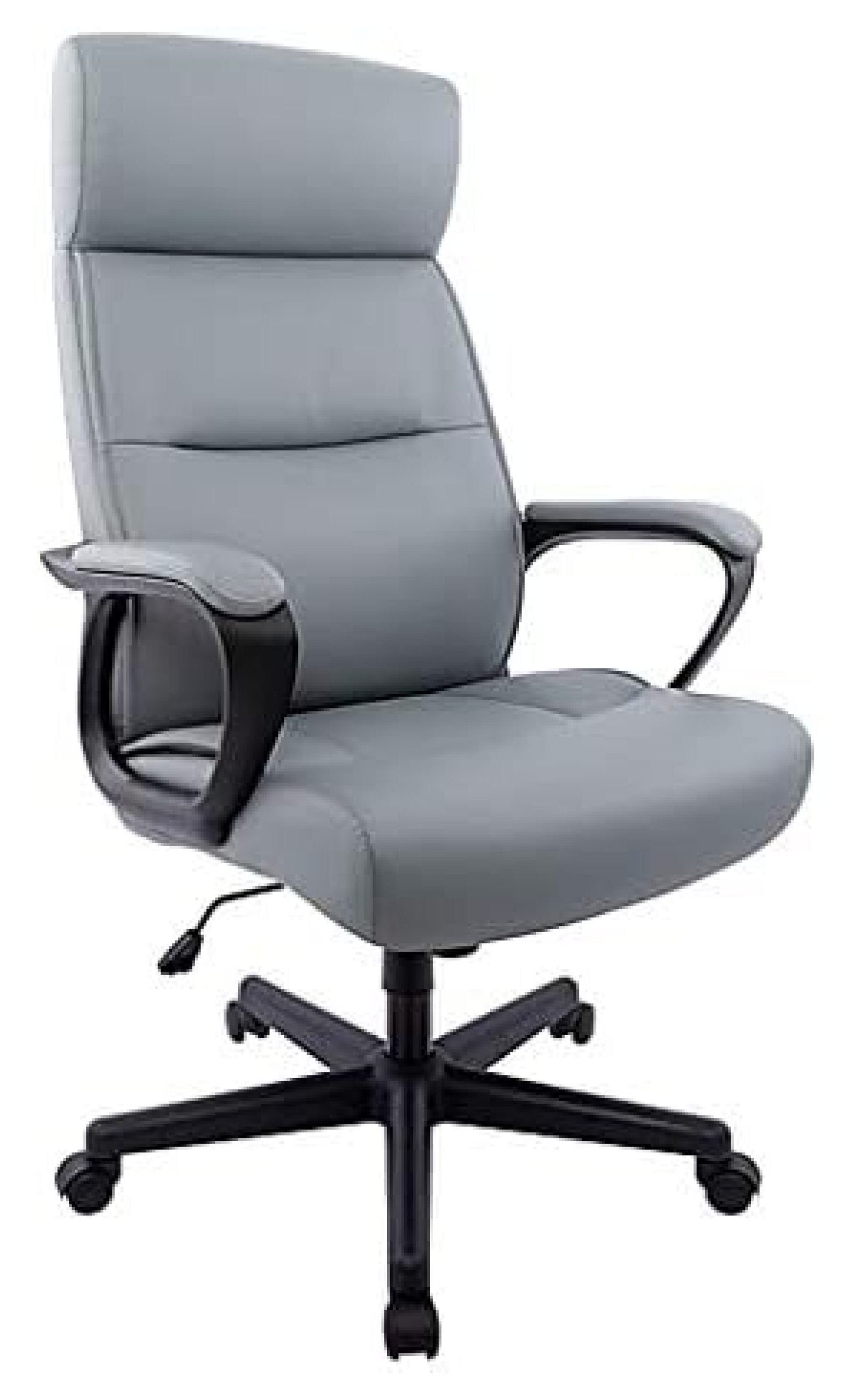 Staples Rutherford Ergonomic Faux Leather Swivel Executive Chair Gray (58677V)