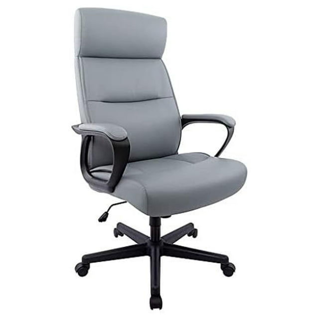 Staples Rutherford Ergonomic Faux Leather Swivel Executive Chair Gray (58677V)