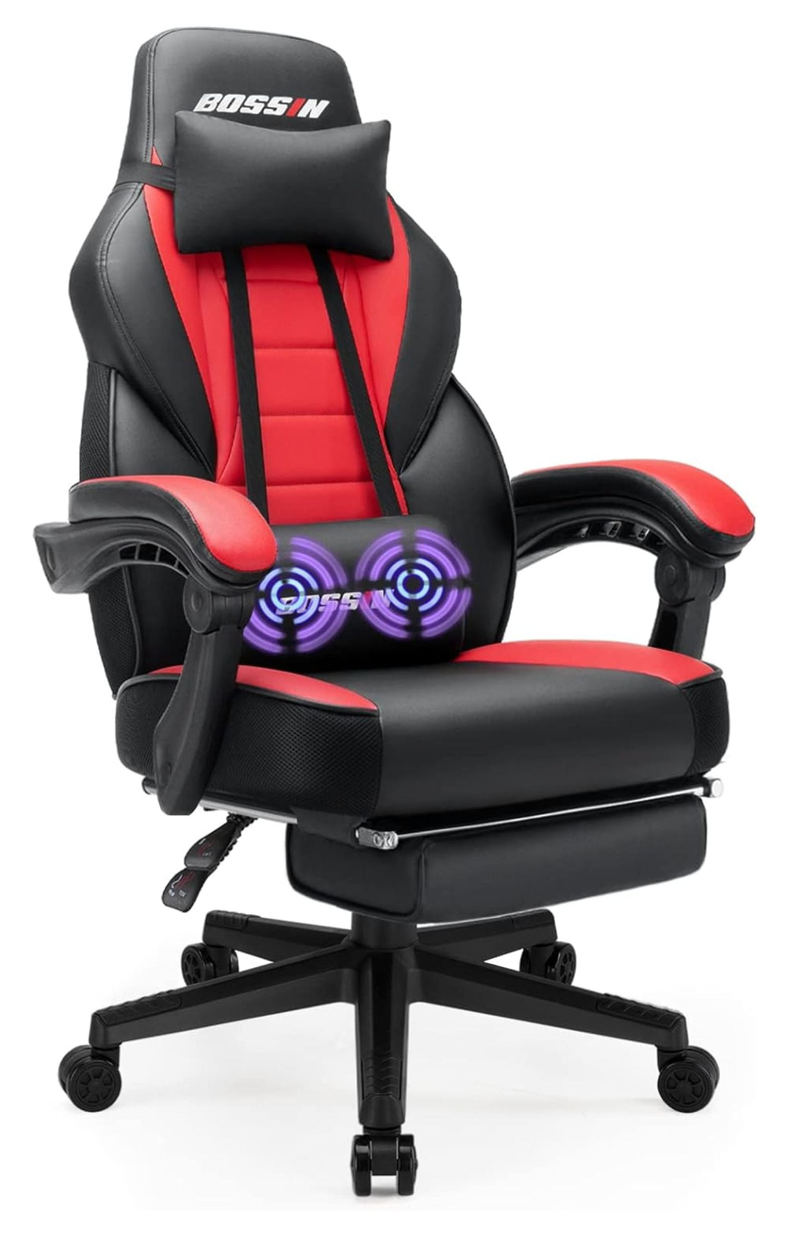 Drevy Video Game Chairs with footrest,Gamer Chair for Adults,Big and Tall Gaming Chair 400lb Capacity,Gaming Chairs for Teens,Racing Style Gaming Computer Chair with Headrest and Lumbar Support