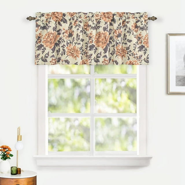 BriarValance Ikat Tailored 52'' W Window Valance in
