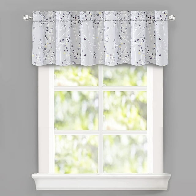 DriftAway Rod Pocket Energy Efficient Valances, 50" x 14"