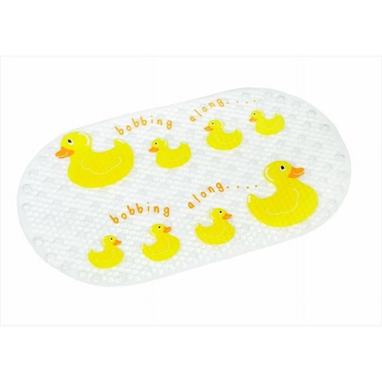 Duck Bobbing Along Vinyl Bath Mat 27.36" x 15.35" in Clear