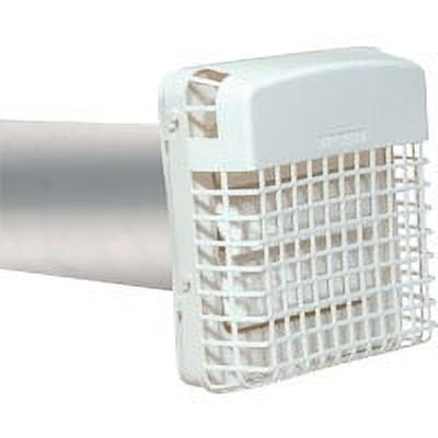 Dundas Jafine ProGard 4 In. White Plastic Dryer Vent Hood Kit BPGH4WZW