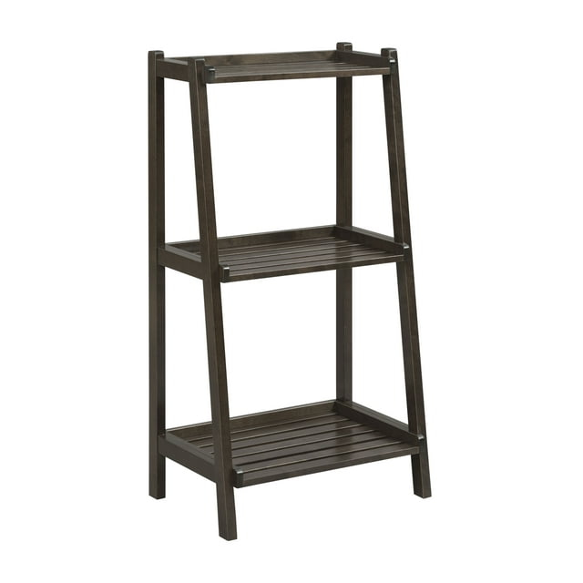 NewRidge Home Solid Wood Dunnsville 3-Tier Ladder Shelf, Bookcase, Display. Color Options.