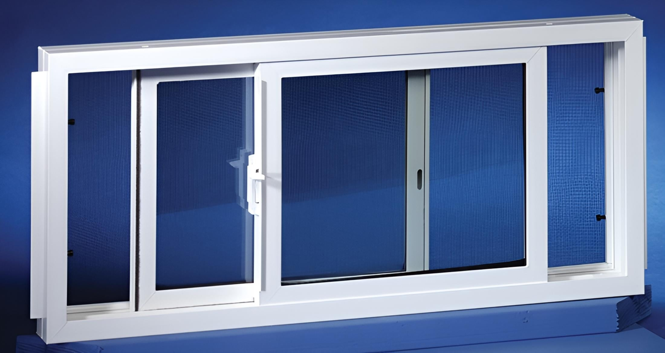Duo Corp 3214SLID Double Slider Basement Window, 32 X 14 in, Vinyl