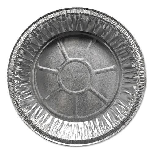 Durable Packaging Aluminum Pie Pans, Medium, 27.6 oz, 9" Diameter x 1"h, Silver, 500/Carton