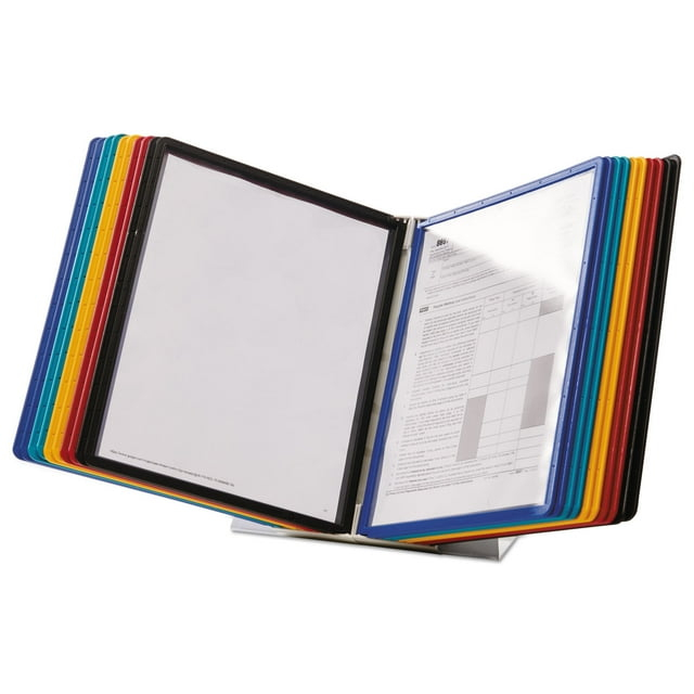 Durable® ario Reference Desktop System, 20 Panels, Assorted Borders And Panels