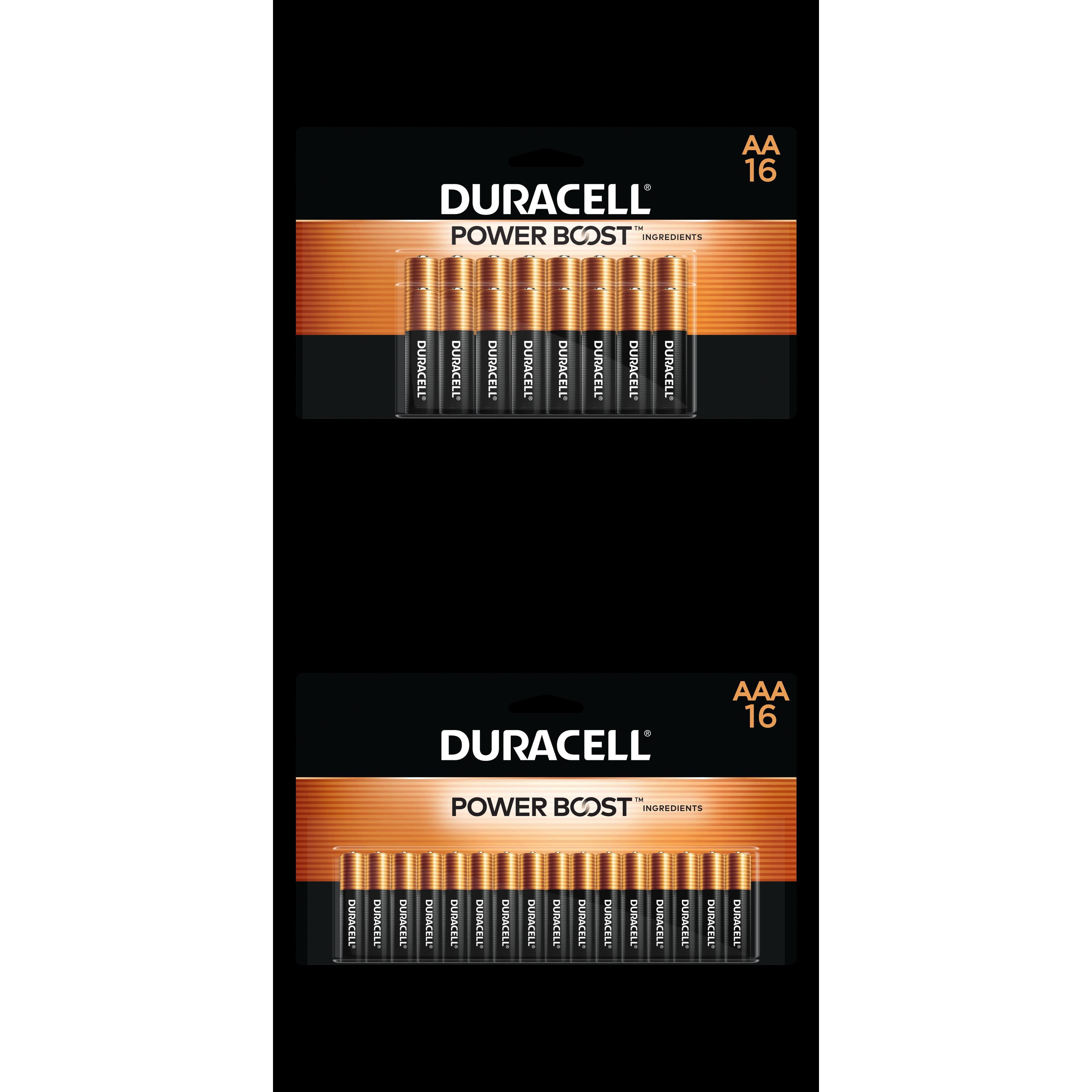 Duracell Coppertop AAA Battery with POWER BOOST™, 16 Pack Long-Lasting Batteries