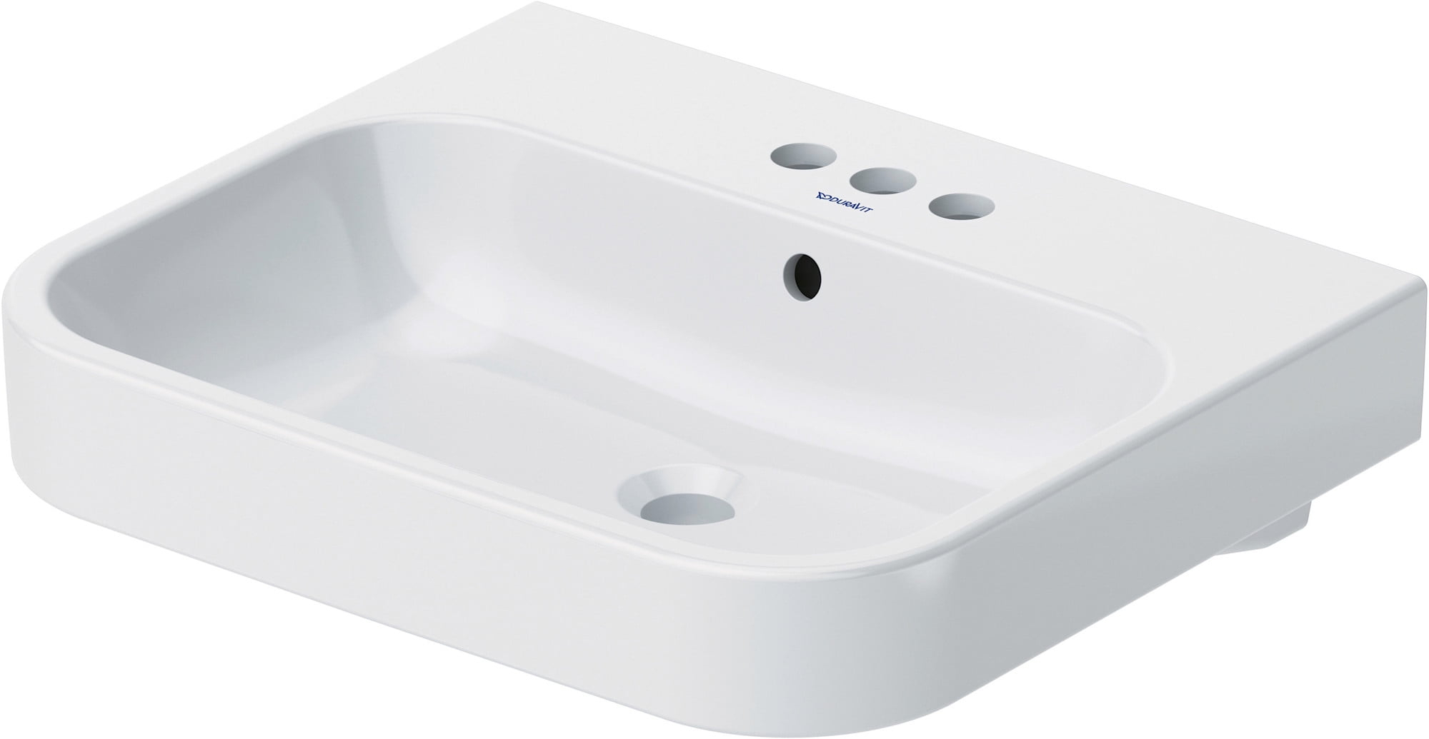 Duravit 231860-3Hole Happy D.2 24" Vanity Top - White