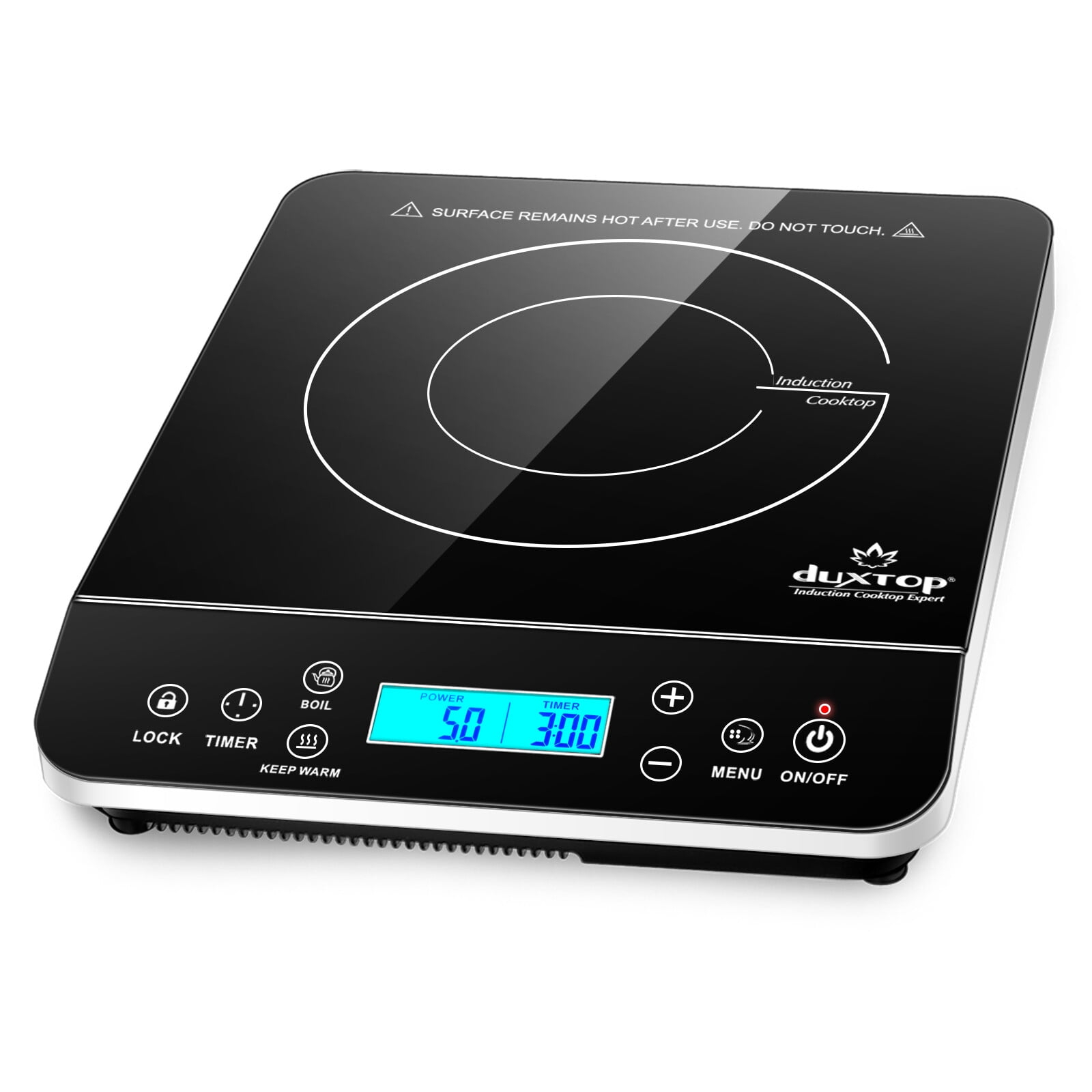 Duxtop Induction Electric Stove Cooktop in Black with Single Burner