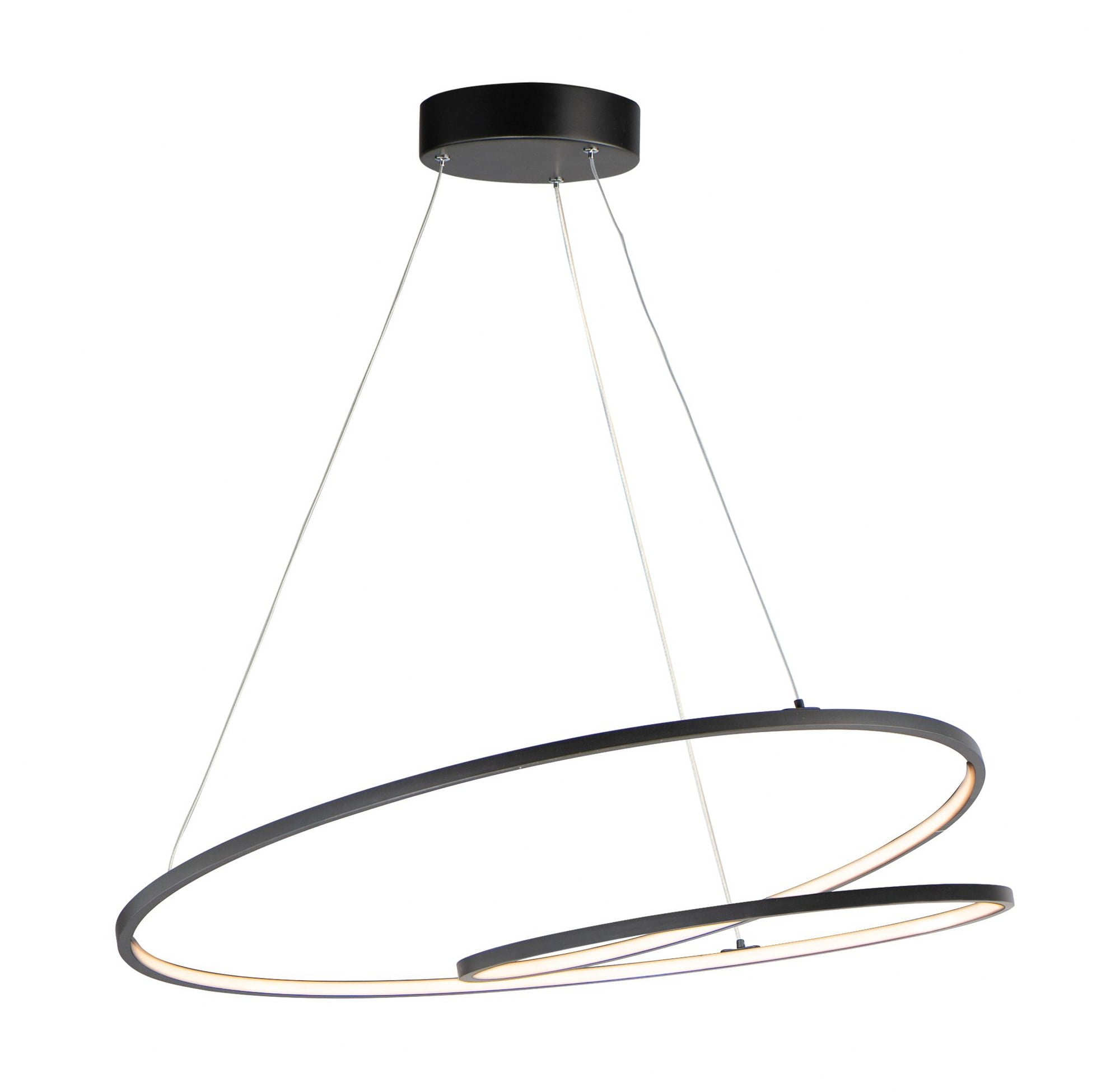 E21327-BK-ET2 Lighting-Cycle-98W 1 LED Pendant-31.5 Inches wide by 2 inches high-Black Finish