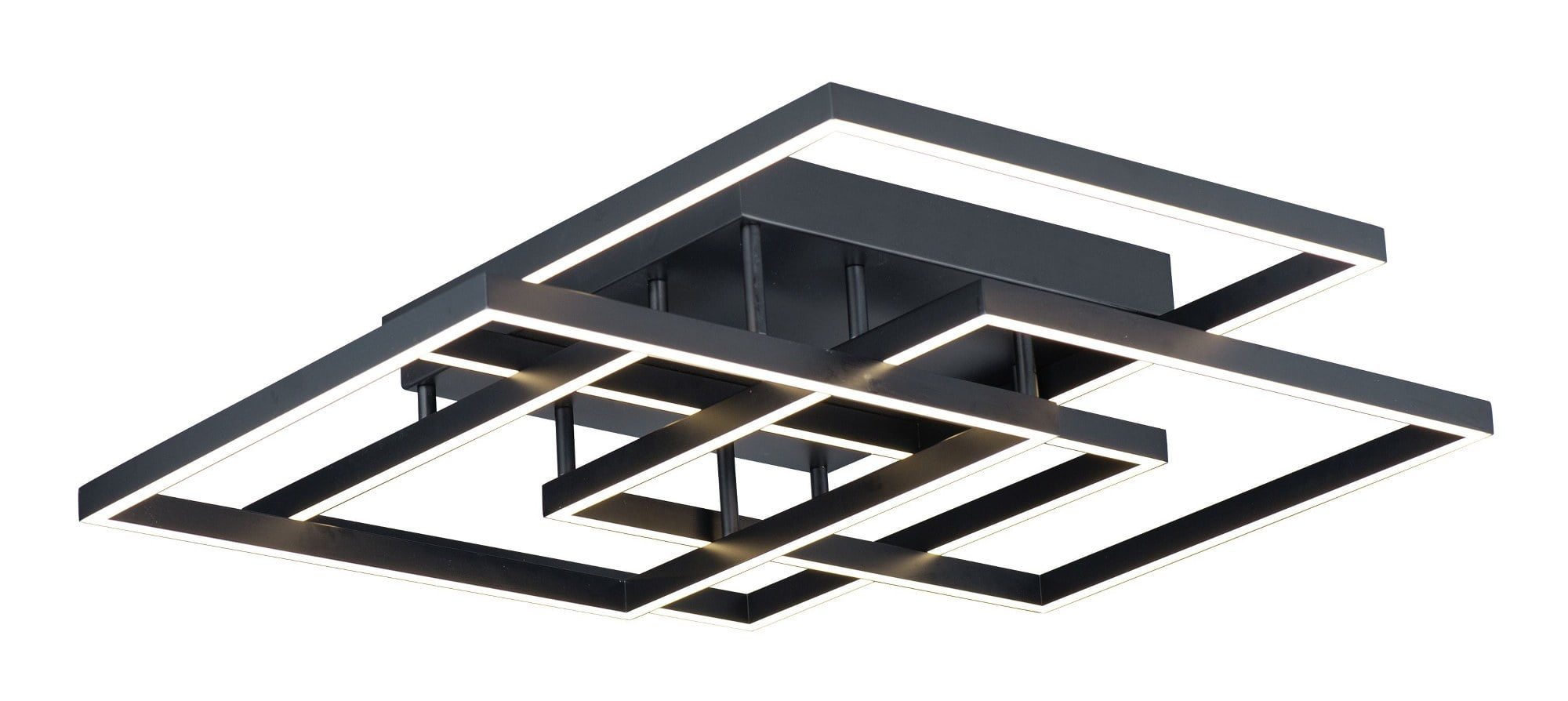 E21518-BK-ET2 Lighting-Traverse-112W 1 LED Flush Mount-31 Inches wide by 6 inches high-Black Finish