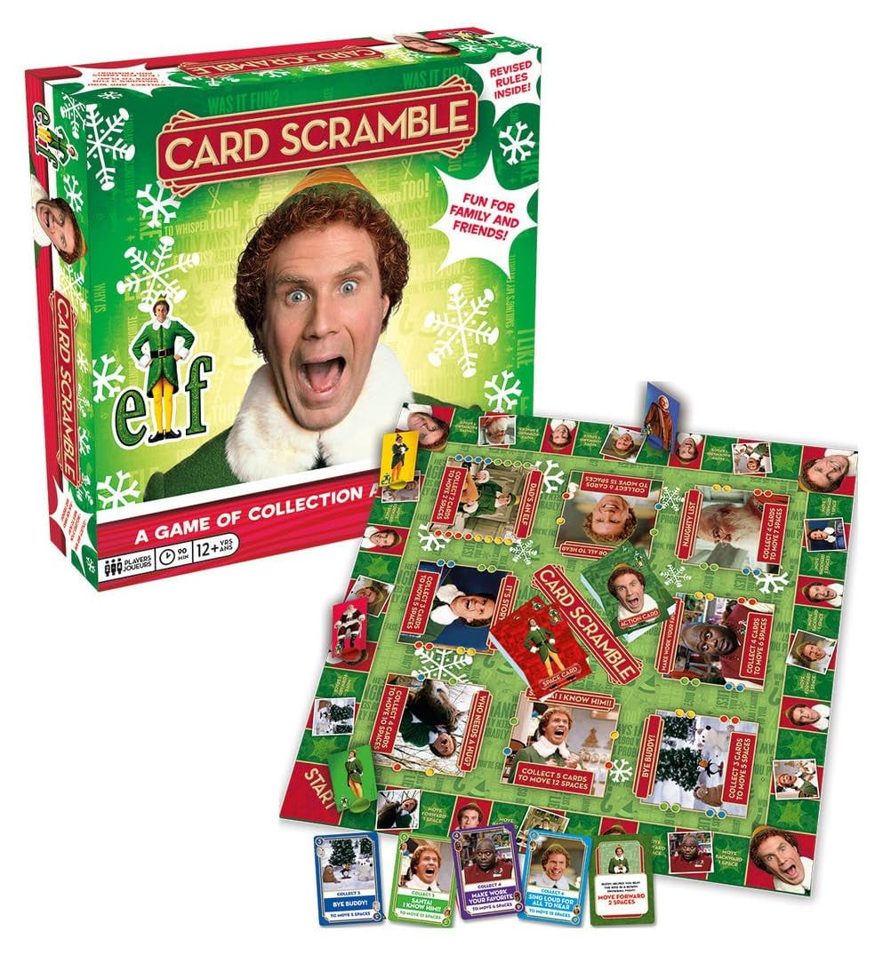Elf Movie Themed Multicolor Card Scramble Game