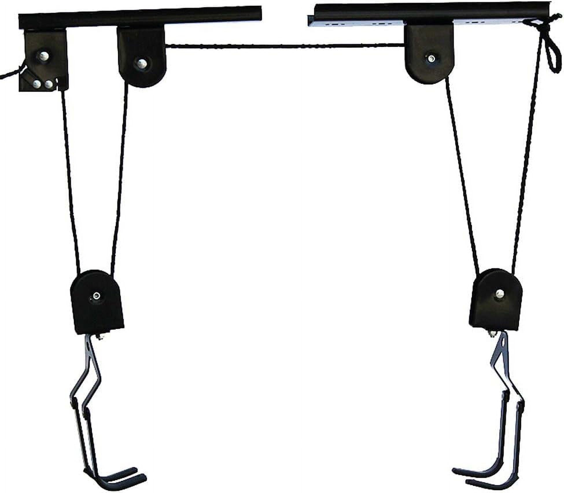 ENROSLU Bike Lift Hoist For Garage Storage,100 lb Capacity Heavy Duty Ceiling Mountain Bicycle Hanger Pulley Rack