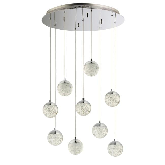 E24269-91PC-ET2 Lighting-Orb II-45W 9 LED Pendant in Traditional style-21.75 Inches wide by 6 inches high