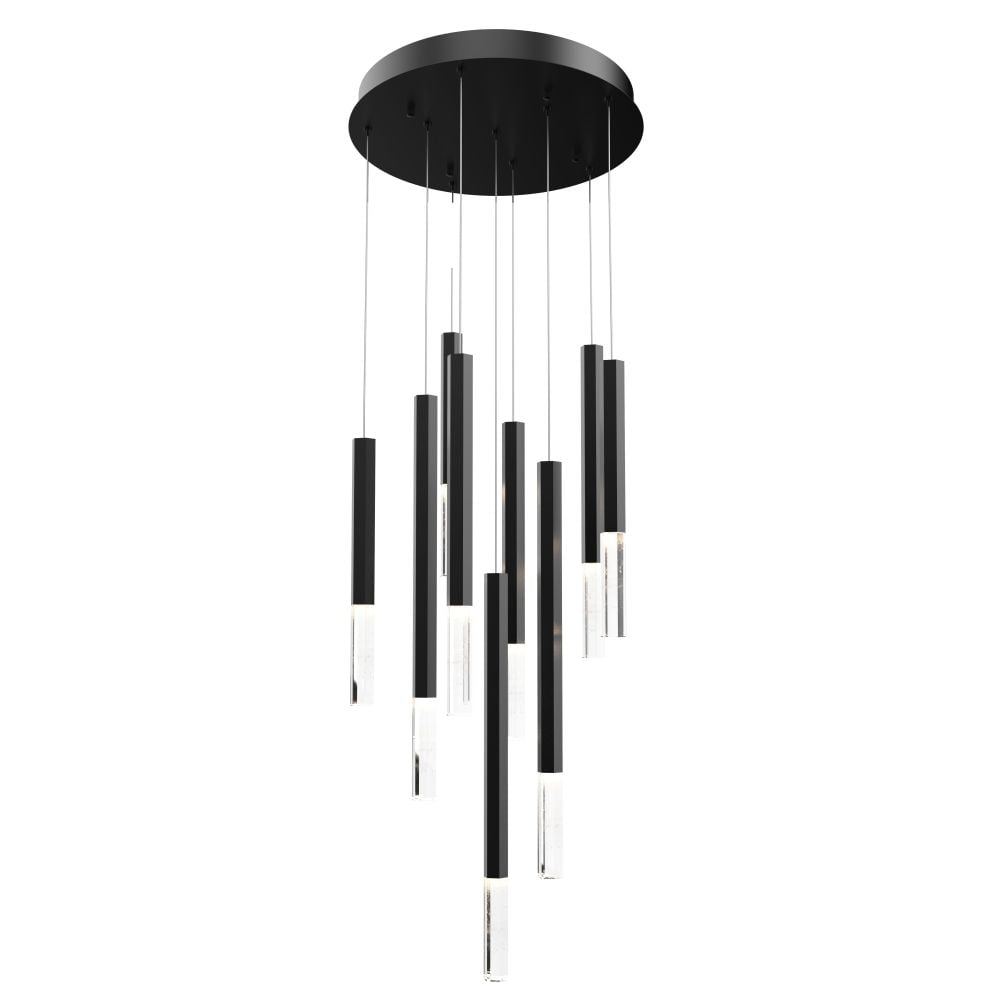 E11029-95BK-ET2 Lighting-Diaphane - 32.5 Inch 45W 9 LED Pendant-Black Finish