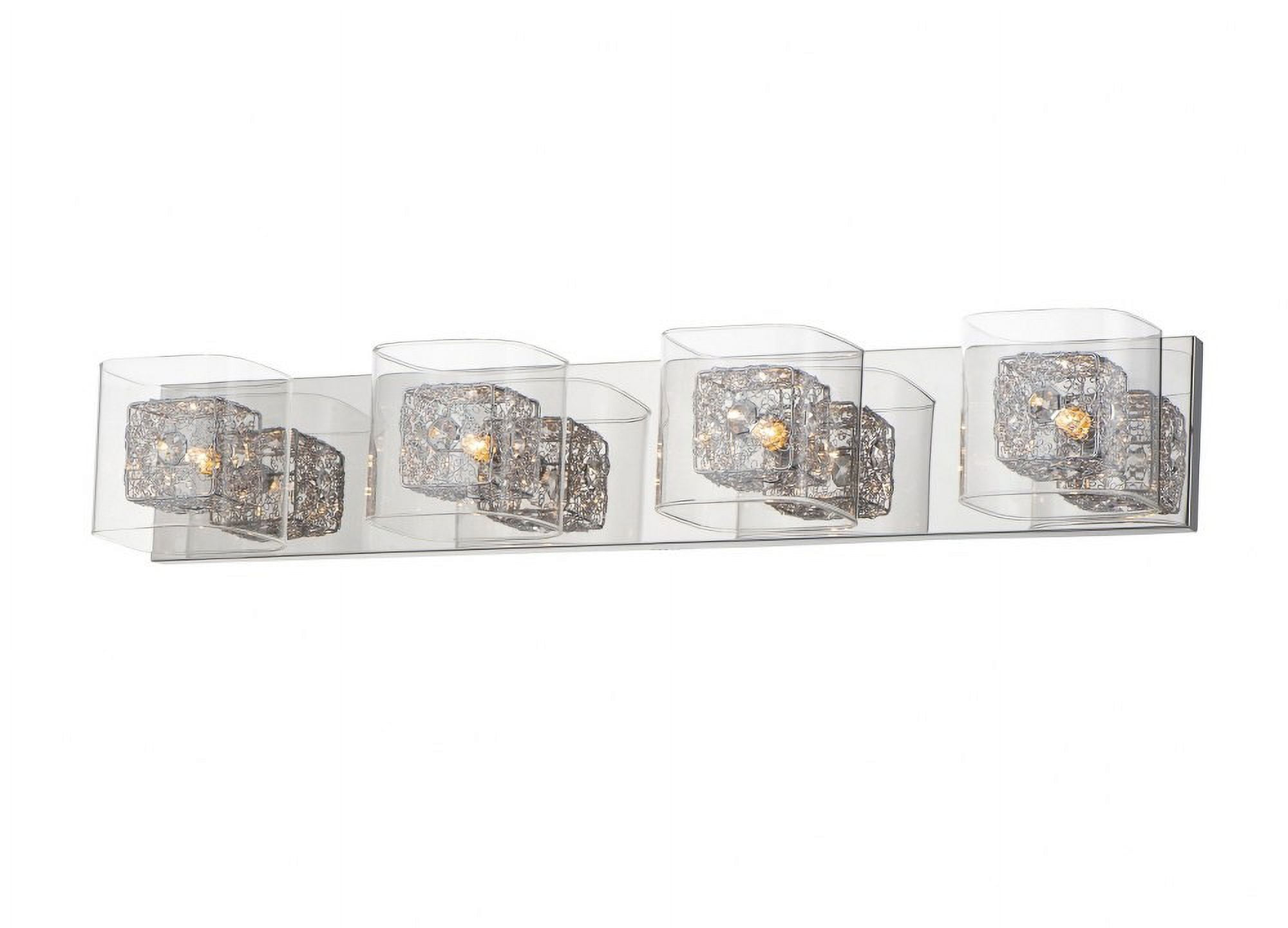 ET2 Lighting - Four Light Bath Vanity - Gem-4 Light Bath Vanity in Modern