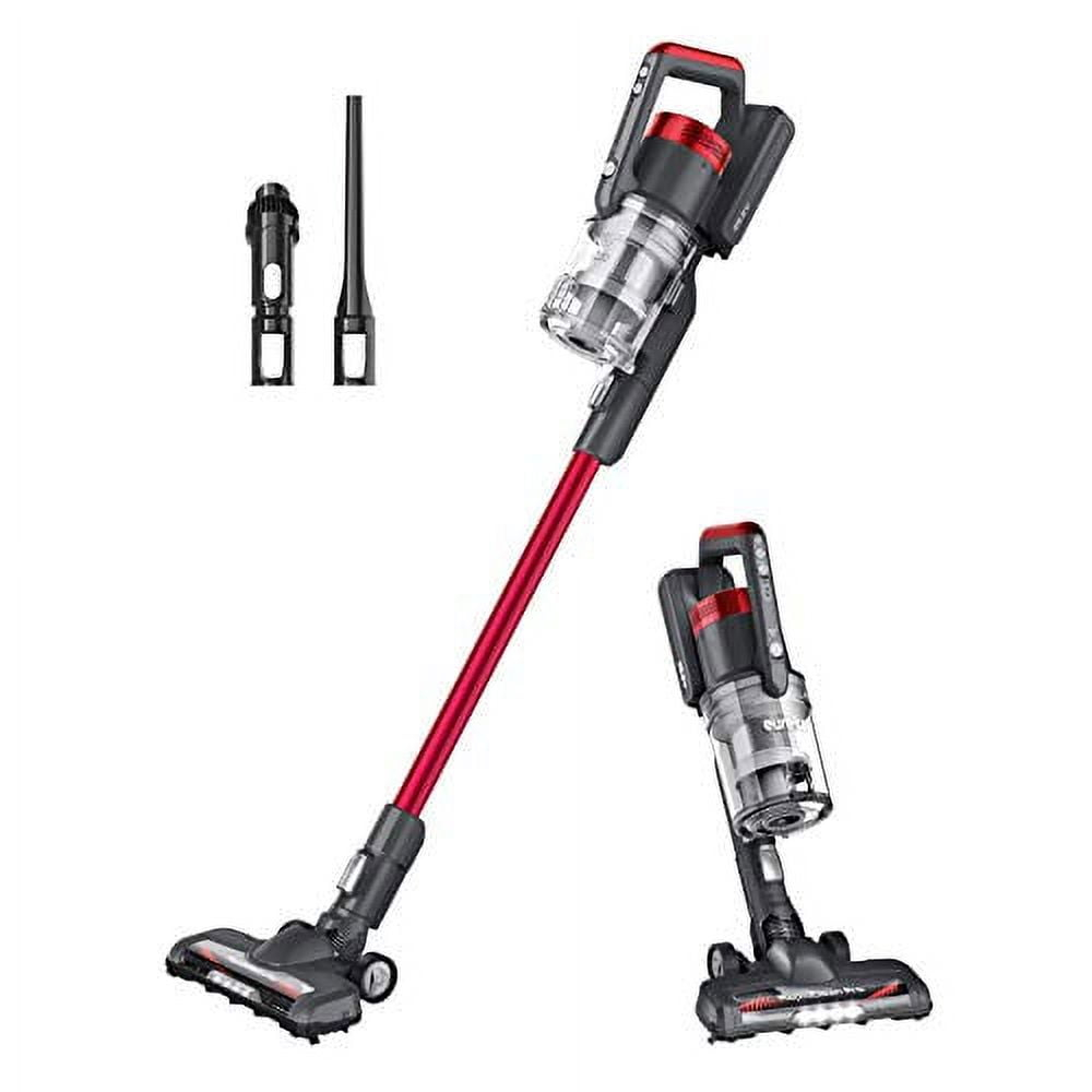 Eureka RapidClean Pro Lightweight Cordless Vacuum Cleaner  Convenient Stick and Handheld Vac  Red Black