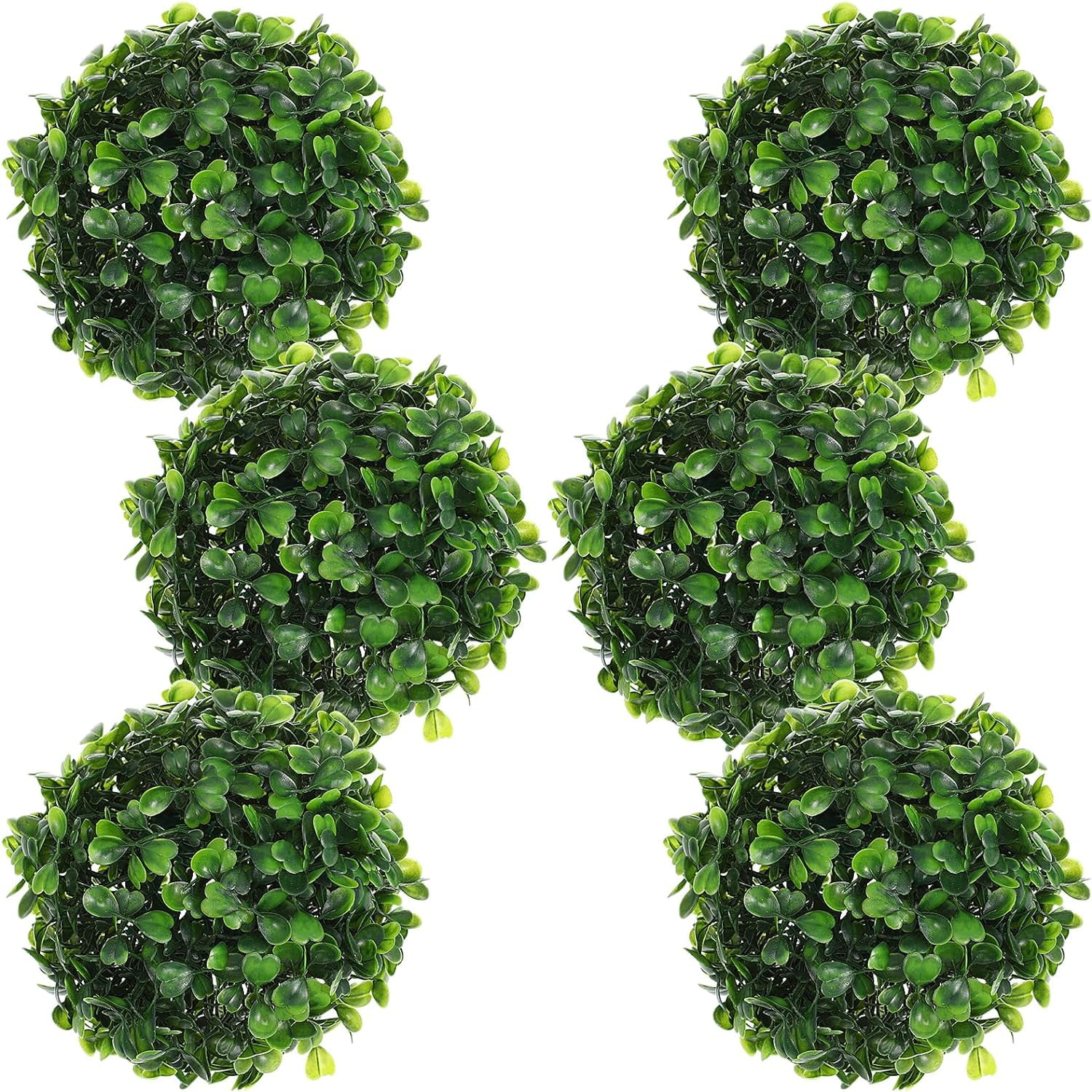 EXCEART 6pcs Topiary Artificial Boxwood Topiary Plant Topiary Tree Substitute Indoor Outdoor Wedding Decor